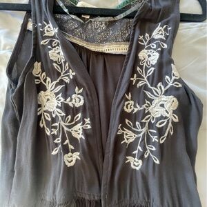 Fringed women’s vest